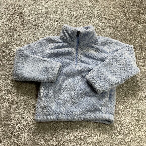 Columbia Fleece Jacket Kids Girls XS 6 Lilac Purple Full Zip Mock Neck Pockets